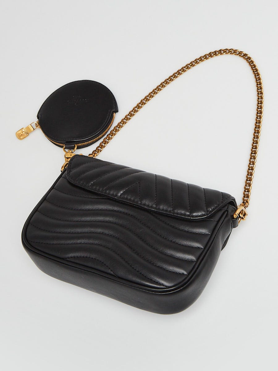 Louis Vuitton Black Quilted Leather New Wave Multi-Pochette