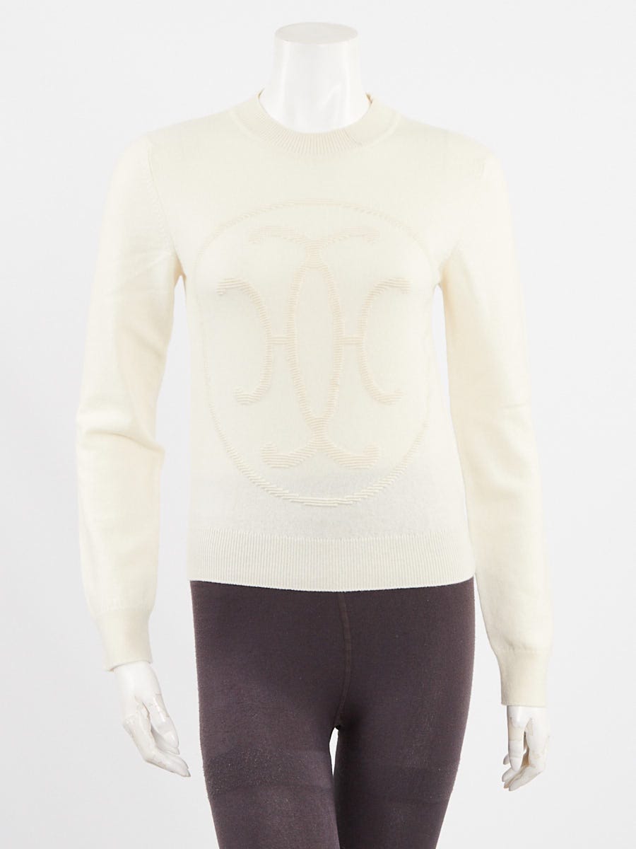 TrustyShops's Closet Hermes Blanc Nature Cashmere H Lift