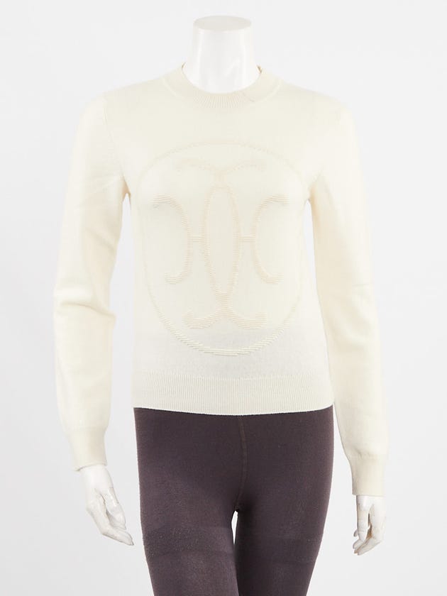 TrustyShops's Closet Hermes Blanc Nature Cashmere H Lift