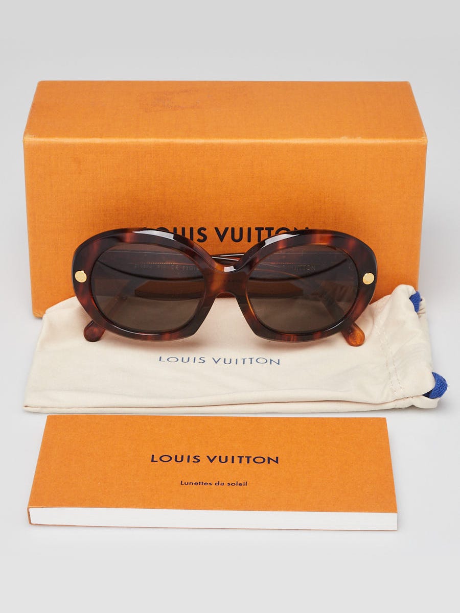 Louis Vuitton Tortoise Shell Acetate Studded La Piscine Sunglasses