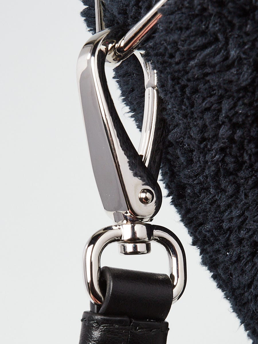 Prada Black Terry Triangle Logo Crossbody Bag 1BH190 | Yoogi's Closet