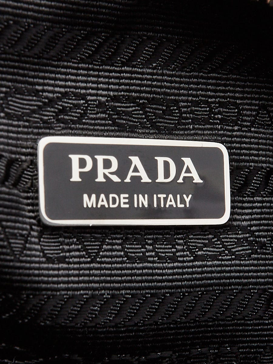 Prada Black Terry Triangle Logo Crossbody Bag 1BH190 | Yoogi's Closet