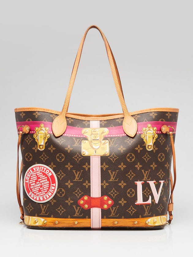 Louis Vuitton Limited Edition Monogram Canvas Trompe L'oeil Summer Trunks Neverfull MM NM Bag
