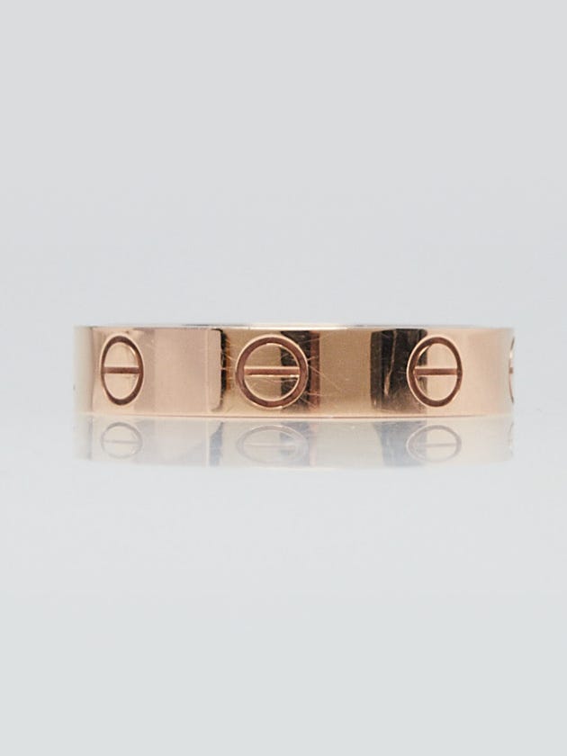 Cartier 18k Rose Gold LOVE Wedding Band Ring Size 51/5.75