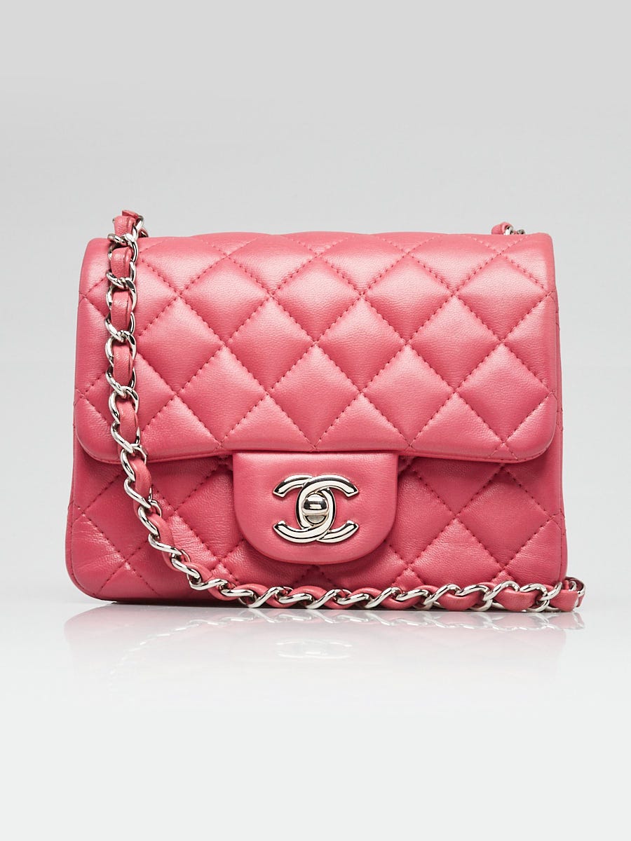 Chanel pink lambskin bag sale