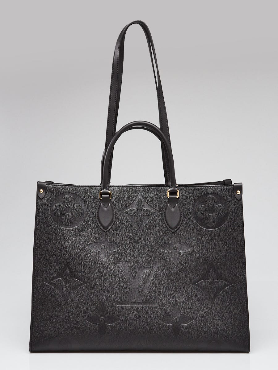 Louis Vuitton Black Monogram Giant Empreinte Leather Onthego GM Tote Bag