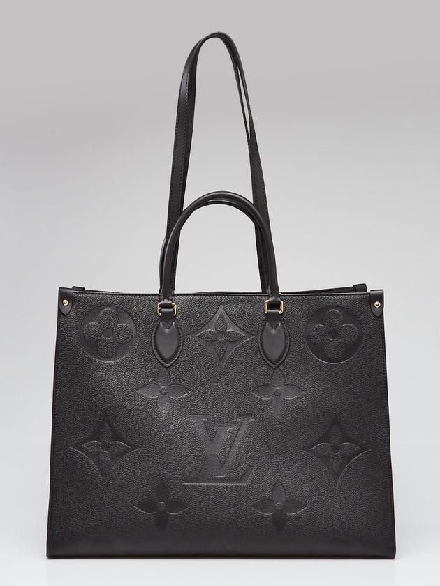 Louis Vuitton Black Monogram Giant Empreinte Leather Onthego GM Tote Bag