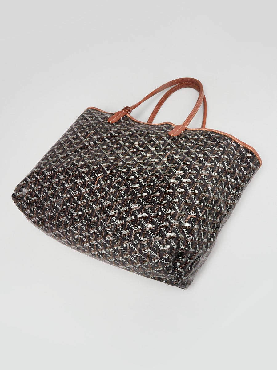 Goyard Black Chevron Print Coated Canvas St. Louis PM Tote Bag Yoogi s Closet