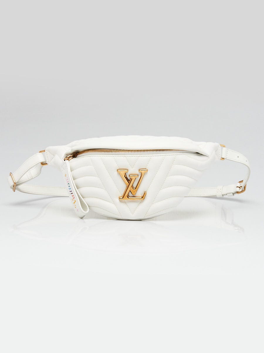 Louis Vuitton White Quilted Calfskin Leather New Wave Bumbag