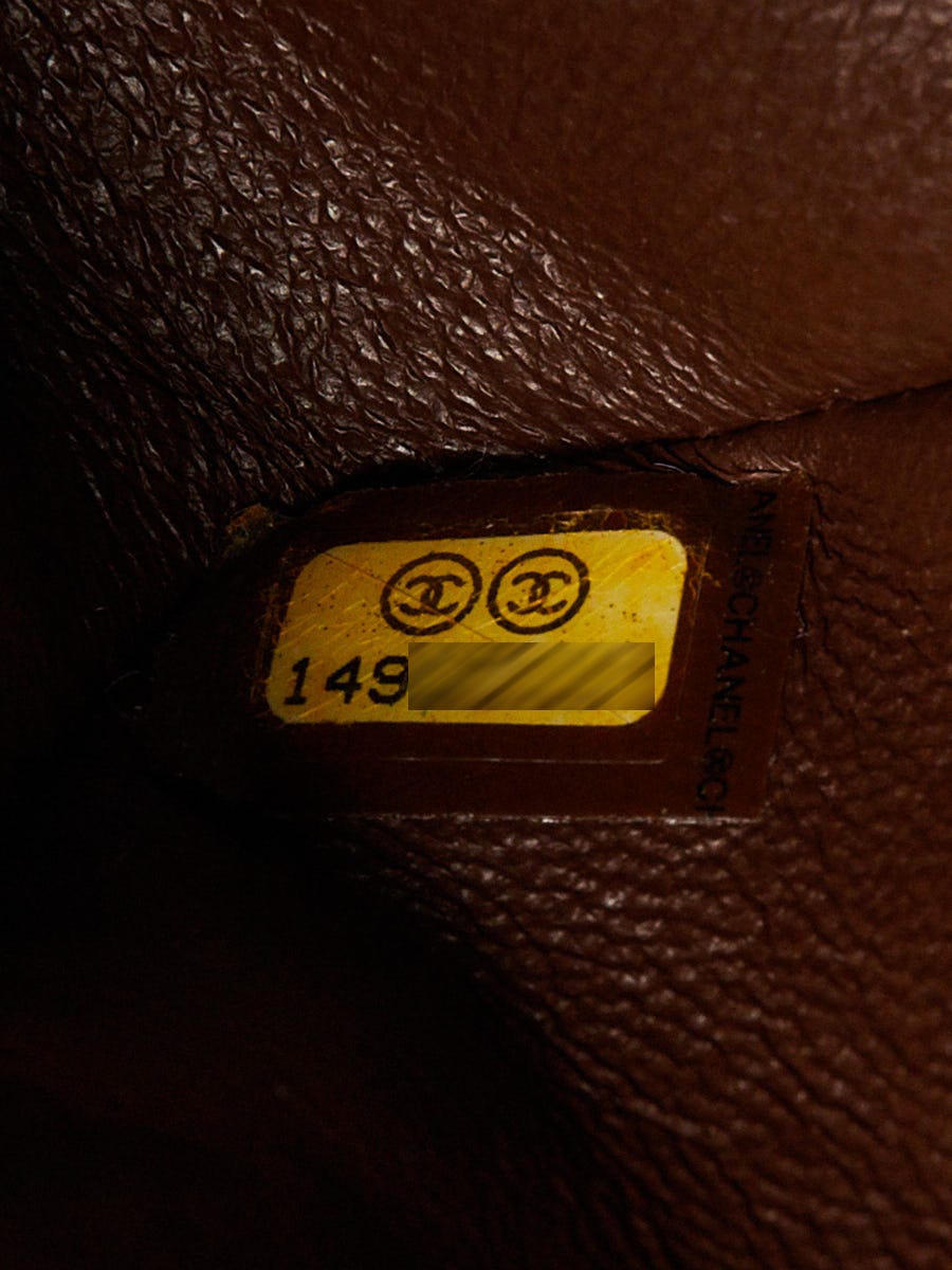 Chanel Brown Quilted Lambskin Leather Classic Medium Double