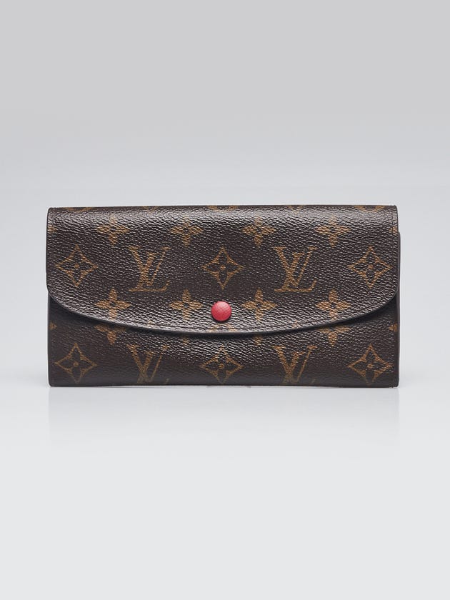 Louis Vuitton Monogram Canvas Rouge Emilie Wallet