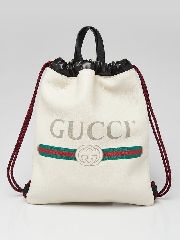 Drawstring Backpack Gucci Backpack White SchaferandweinerShops's