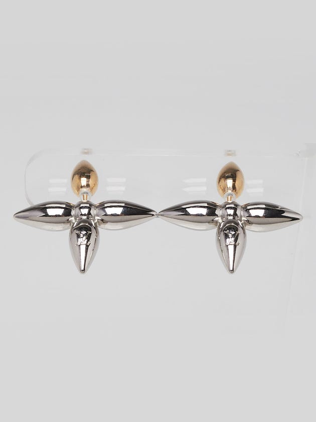 Louis Vuitton Palladium Louisette Stud Earrings