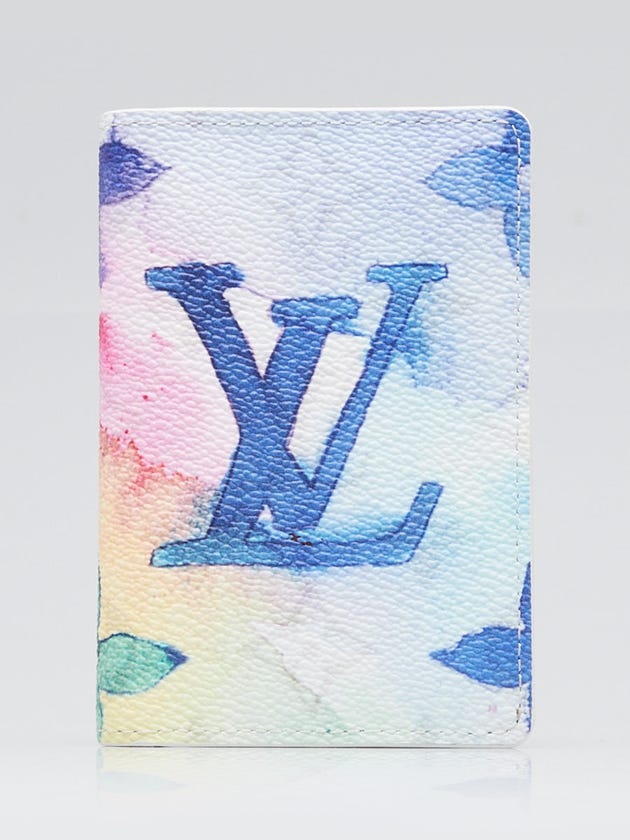 Louis Vuitton Multicolor Watercolor Coated Canvas Pocket Organizer NM Wallet