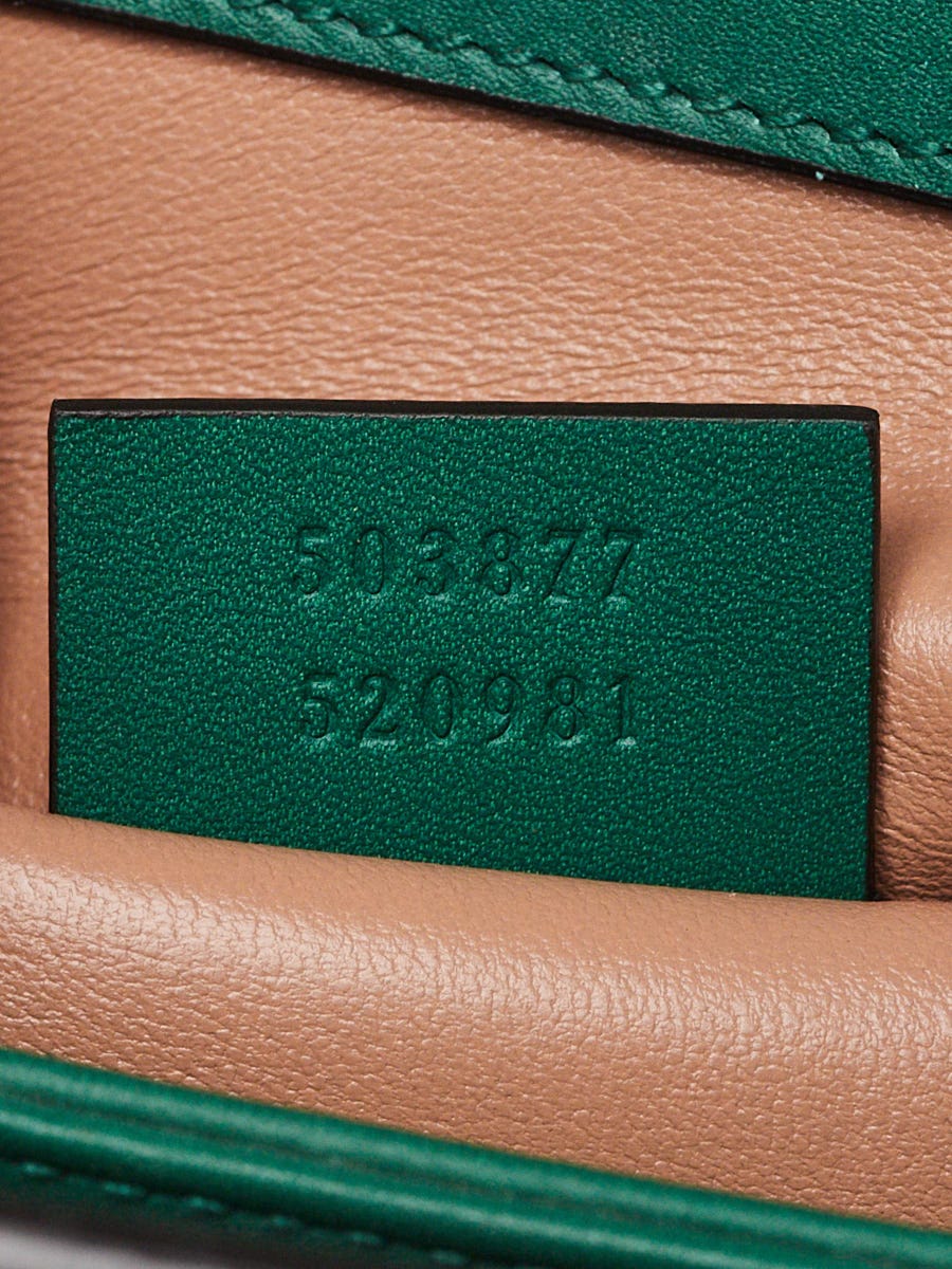 Gucci Green Snakeskin Ophidia Small Shoulder Bag | Yoogi's Closet