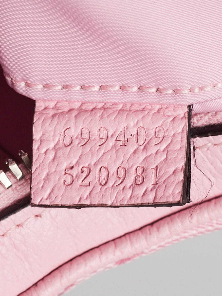 Gucci Pink GG Crystal Coated Canvas Small Attache Crossbody Bag