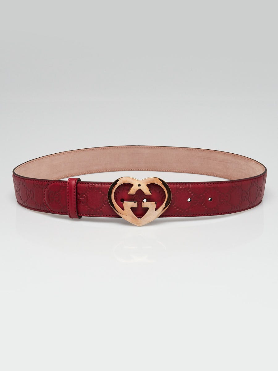 Gucci heart belt hotsell