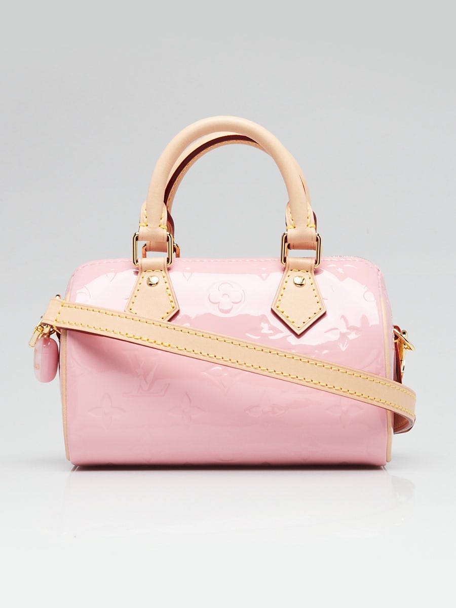 ハンドバッグ Louis Vuitton Nano Speedy Mochi Pink handbag M81879 Louis Vuitton Mochi Pink Monogram Vernis Nano Speedy Bag