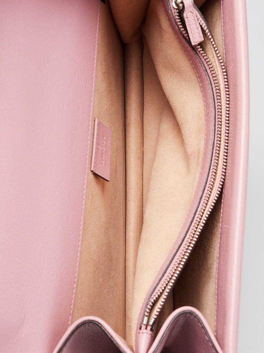 Gucci Limited Edition Pink Textured Leather Valentines Day