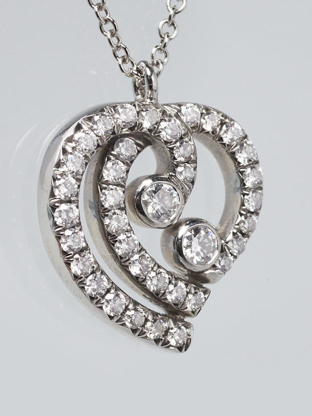 Tiffany & Co. Platinum and Diamond Enchant Pendant Necklace