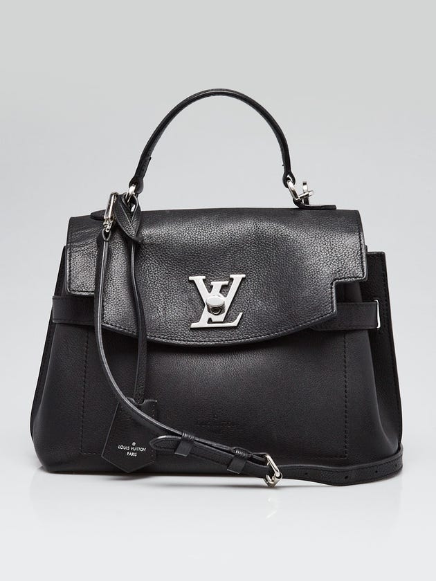 Louis Vuitton Black Leather Lockme Ever BB Bag