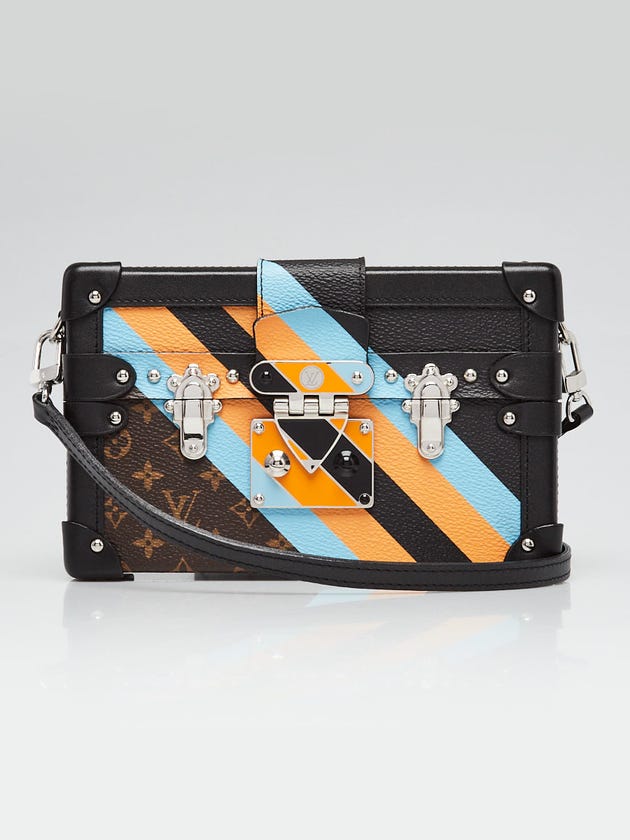 Louis Vuitton Monogram Malletage Canvas Petite Malle Bag