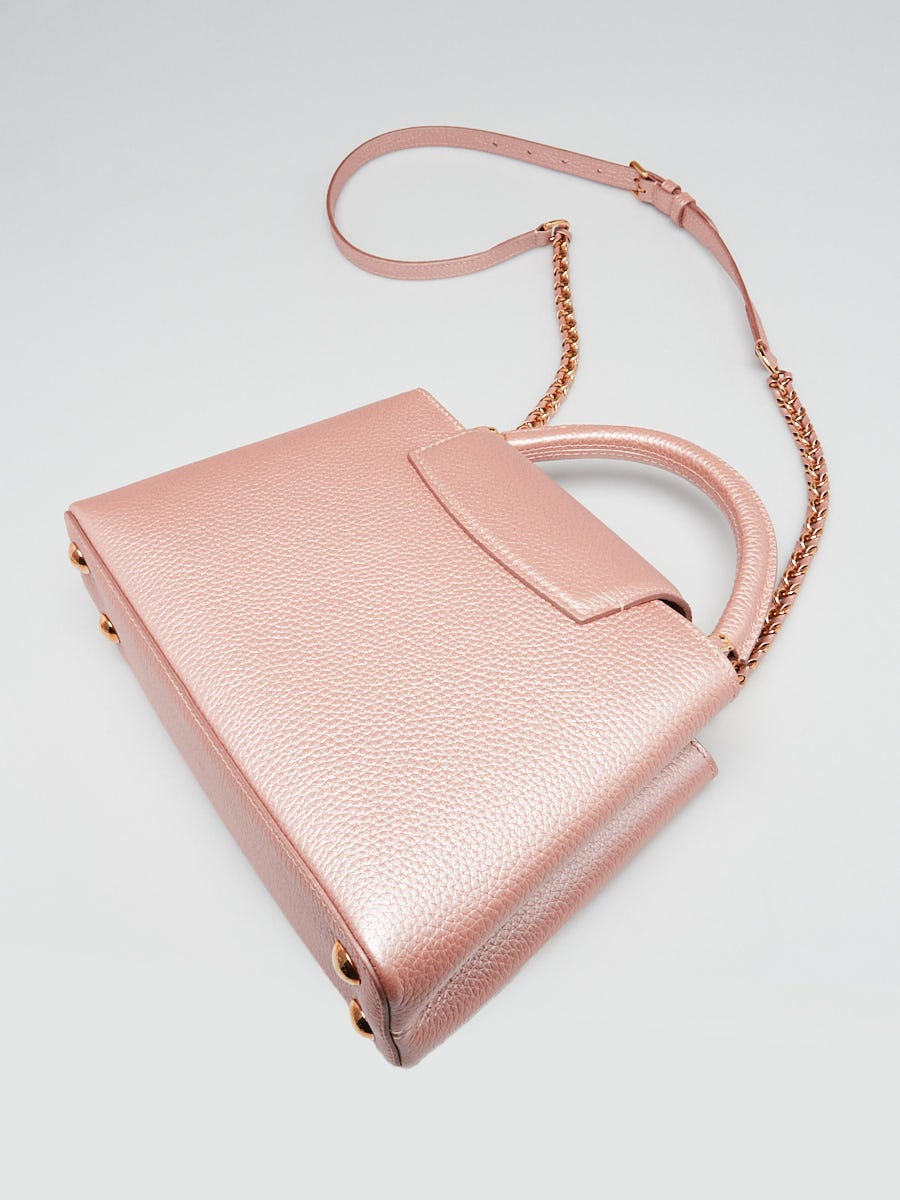 Louis Vuitton Pearl Pink Taurillon Leather Capucines BB Bag
