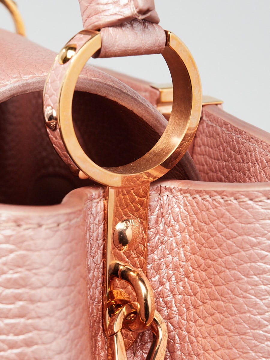 Louis Vuitton Pearl Pink Taurillon Leather Capucines BB Bag