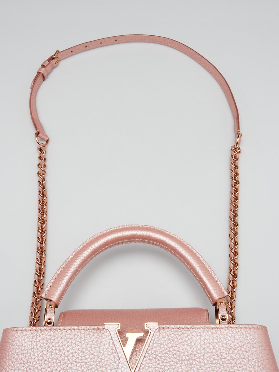 Louis Vuitton Pearl Pink Taurillon Leather Capucines BB Bag