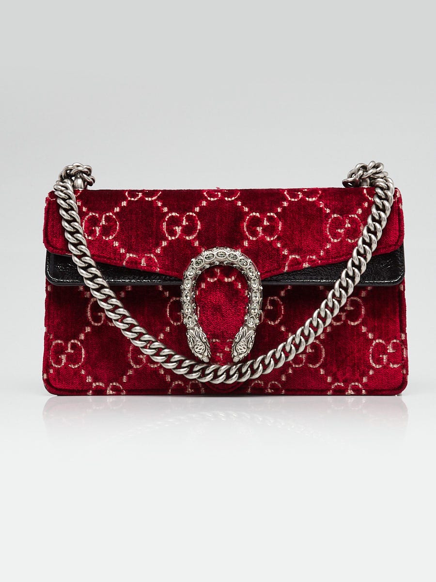 Gucci velvet red on sale