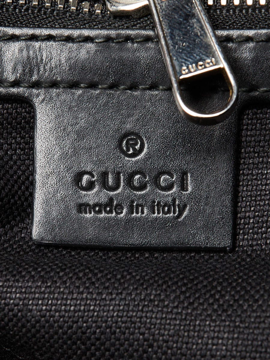 Gucci Black/Grey GG Supreme Canvas Angry Cat Web Backpack Bag
