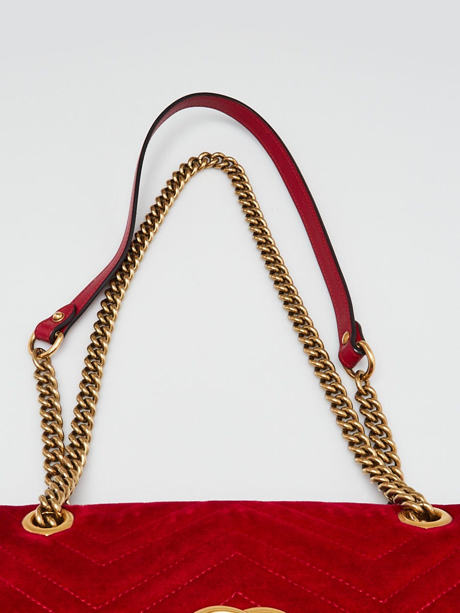 ★TOUT Y EST★ VELVET SHOULDER JEANNE BAGDARK RED AB2379BG02 Vegan Leather Shoulder Bags | Melie Bianco – Tagged 