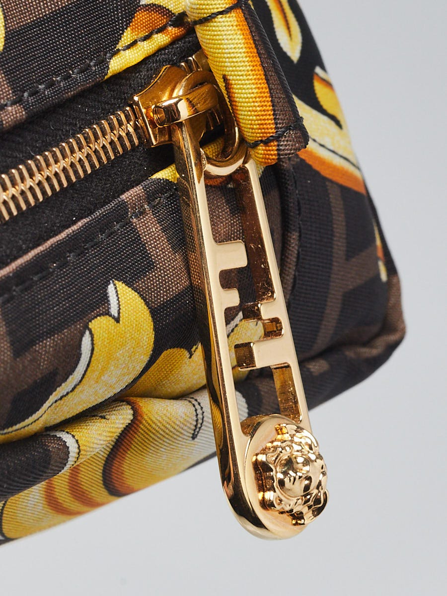 Fendi x Versace Tobacco Baroque Print Nylon Medium Fendace