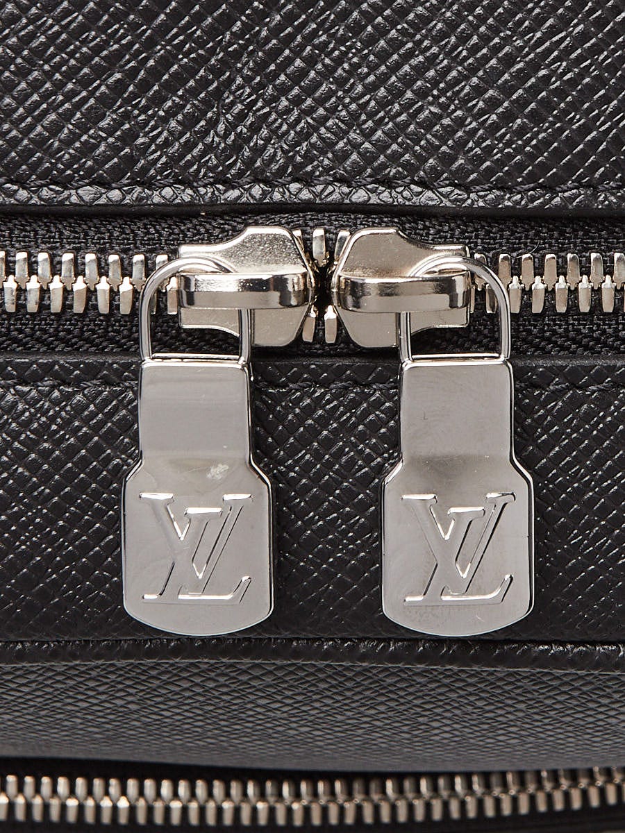 Louis Vuitton Black Taiga Leather Adrian Backpack Bag | Yoogi's Closet