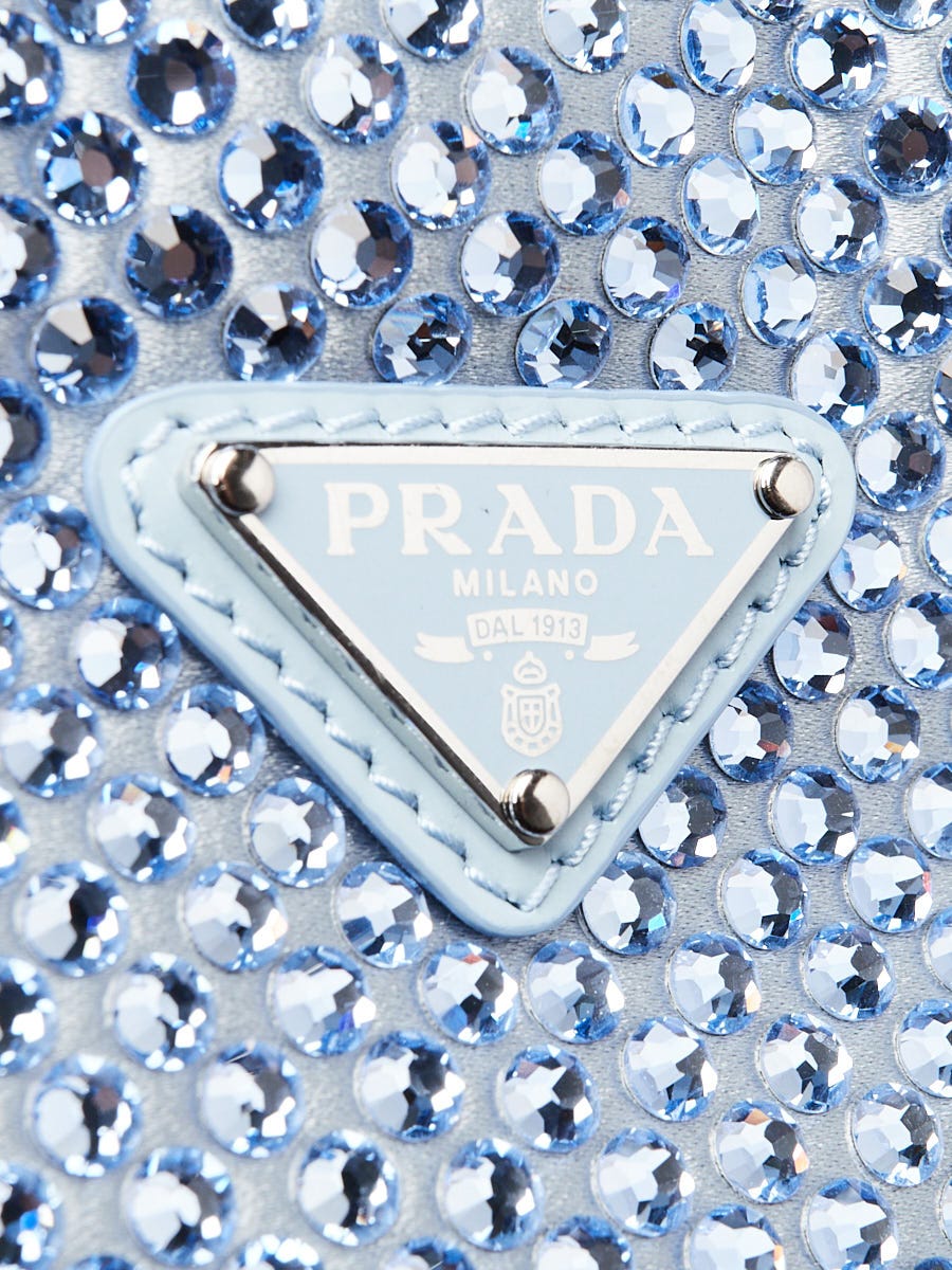 Prada Purple Satin Crystal Mini Tote Bag - 1BA253 | Yoogi's