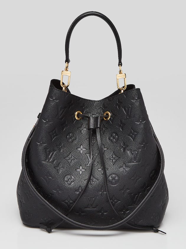 Louis Vuitton Black Monogram Empreinte Leather NeoNoe Bag