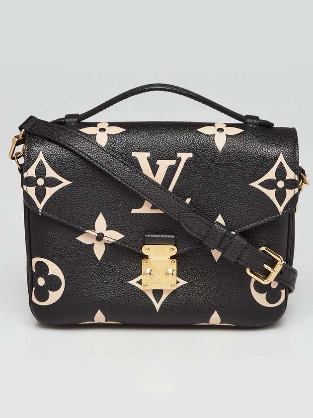 Louis Vuitton Bi-Color Giant Monogram Empreinte Pochette Metis Bag