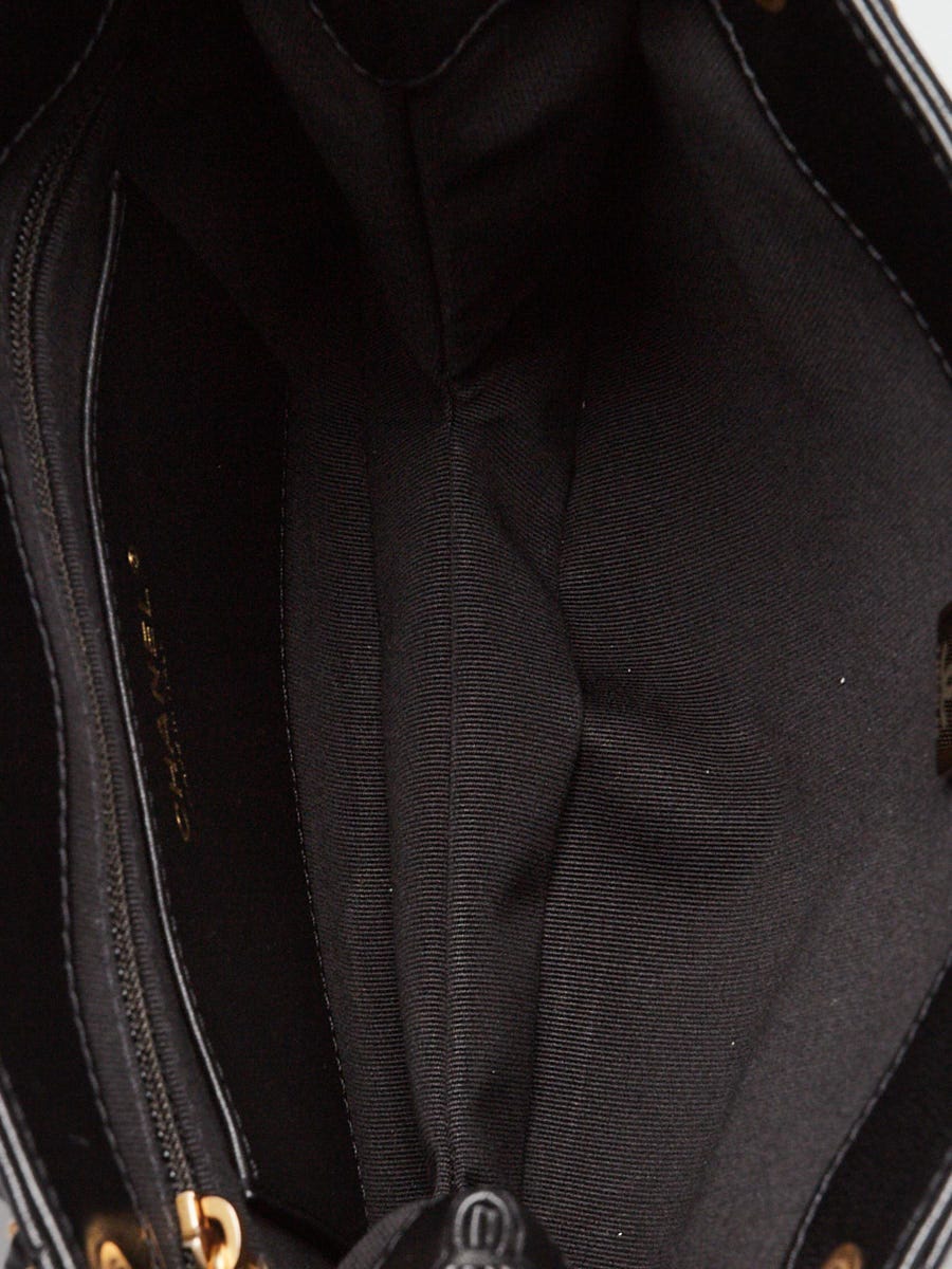 Chanel Black Quilted Lambskin Leather CC Small Shoulder Bag