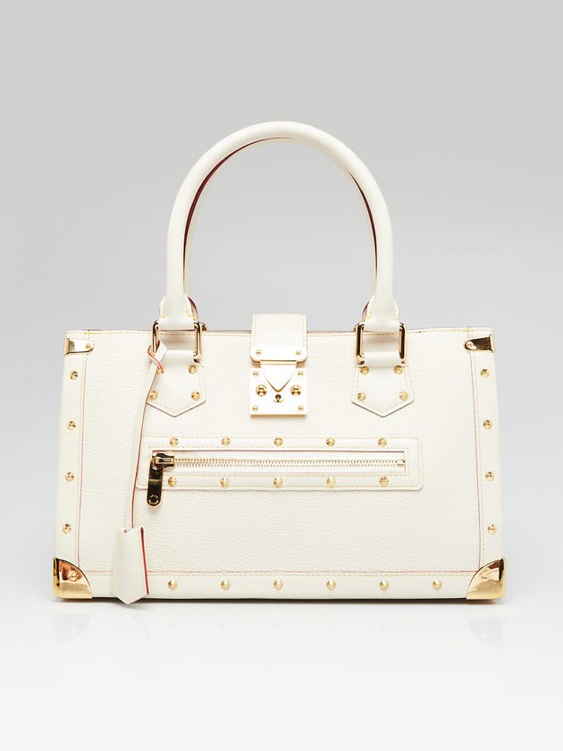 Louis Vuitton White Suhali Leather Le Fabuleux Bag