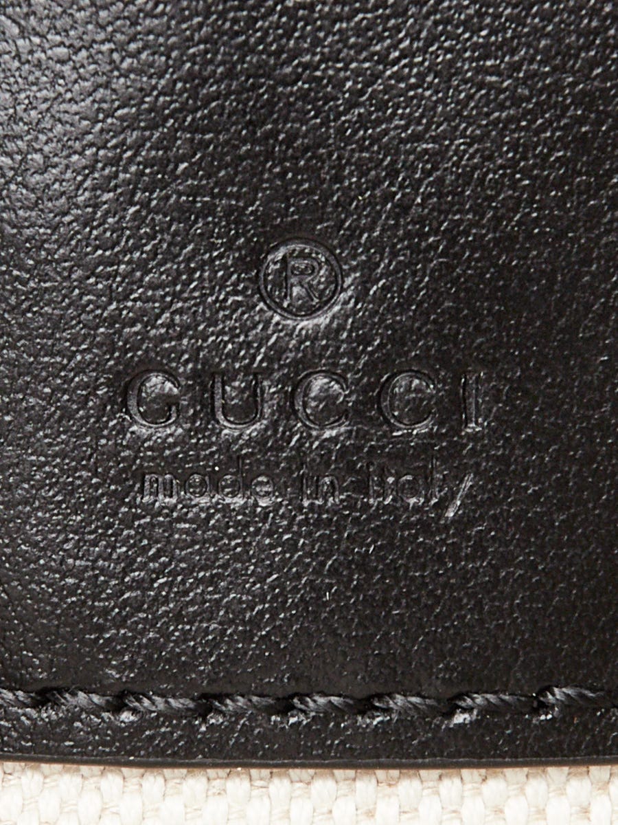 Gucci Black Embossed Leather Zip Pouch and Heart Pouch Belt