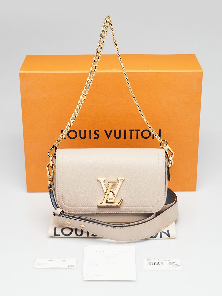 LOUIS VUITTON Lockme Tender Grained Calfskin Leather
