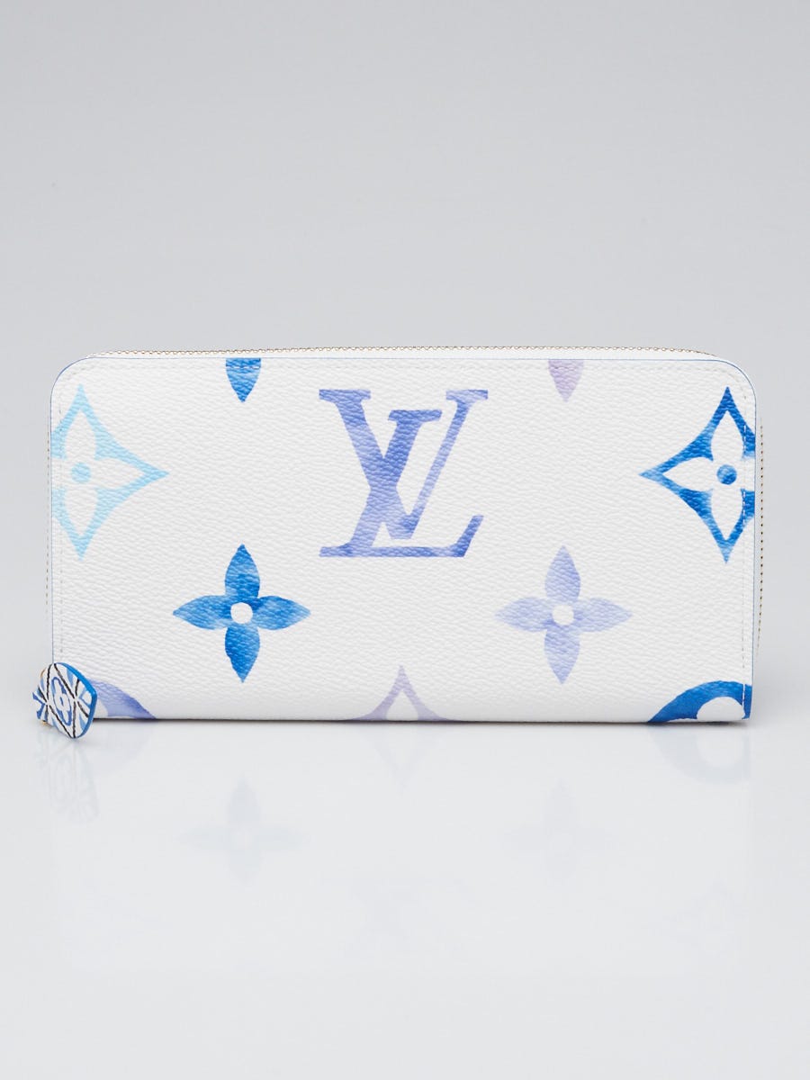 希少【Louis Vuitton】Zippy Wallet 長財布Gradient Pastel Blue Louis Vuitton Limited Edition Resort Blue Watercolor