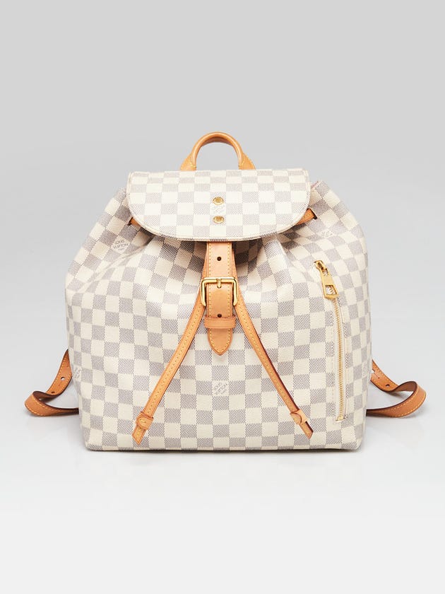 louis vuitton backpack damier azur Sperone Blue the sperone bb backpack looks cool and summery in damier azur canvas Louis Vuitton Sperone BB Backpack