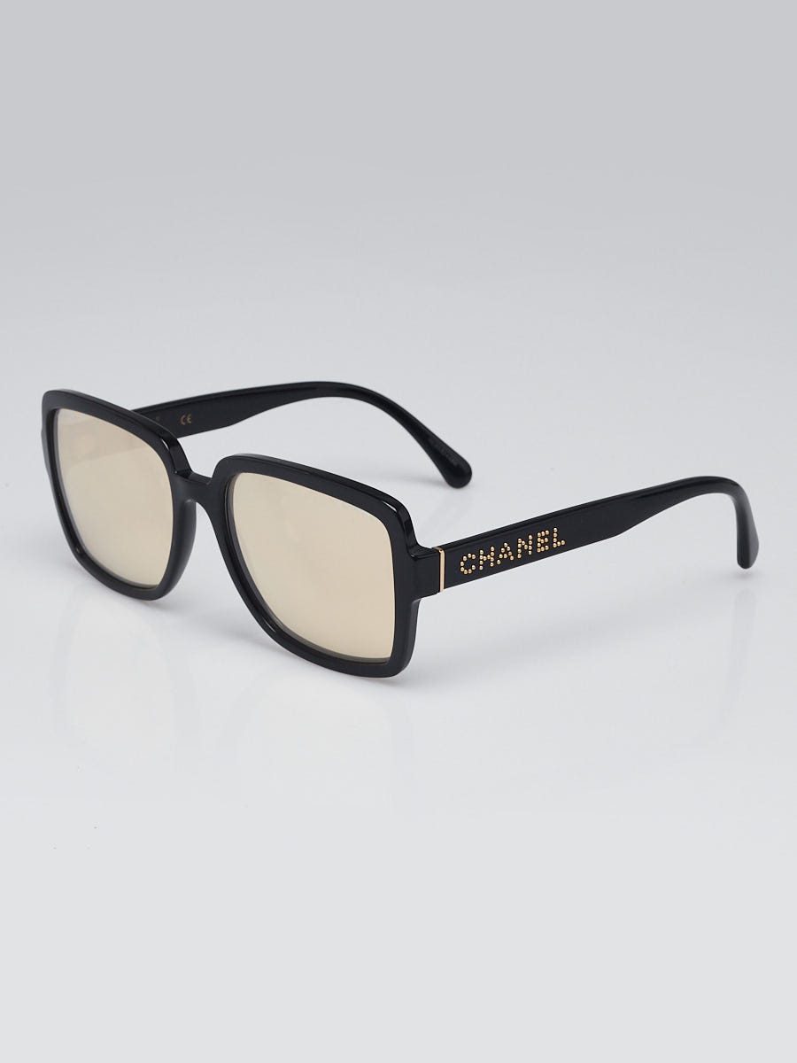 Black and gold chanel sunglasses online