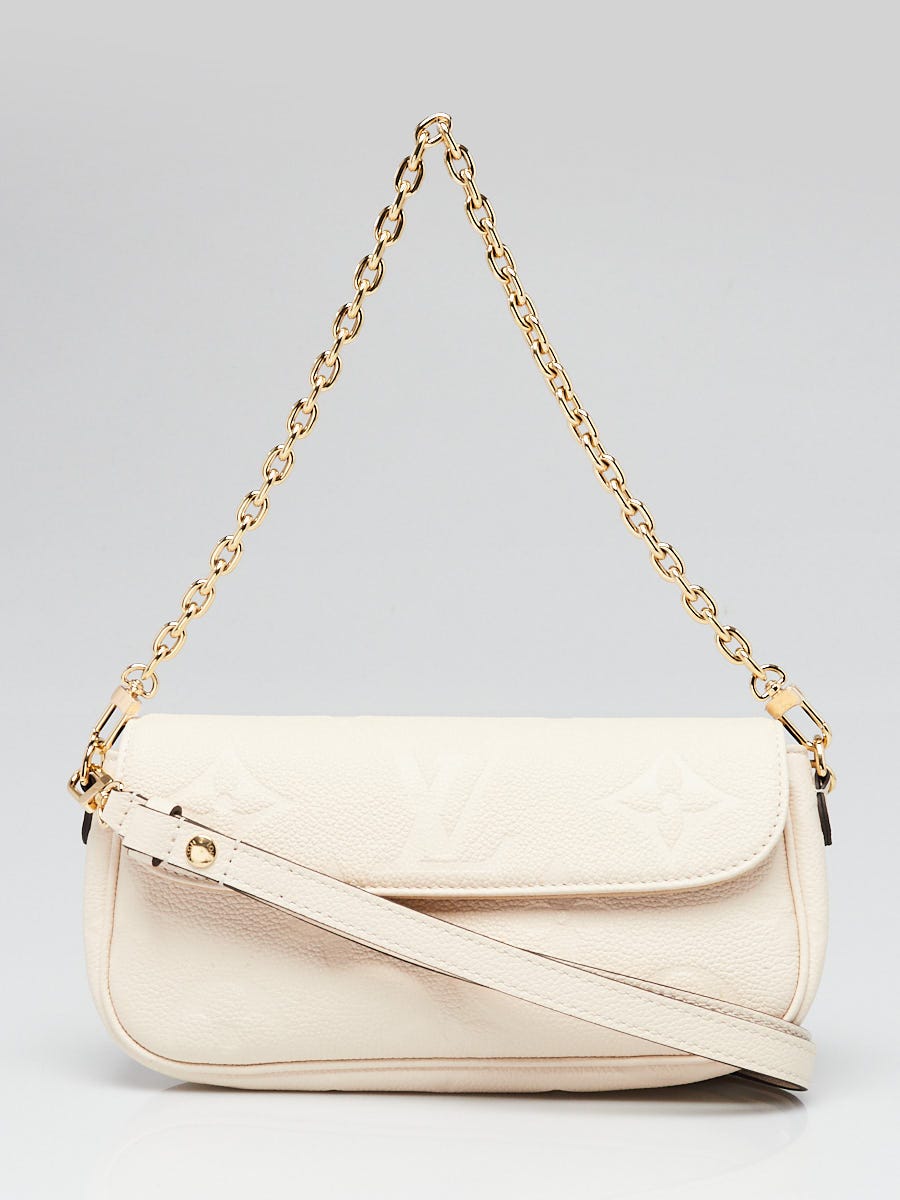 Louis Vuitton Cream Monogram Empreinte Leather Ivy Bag | Yoogi's
