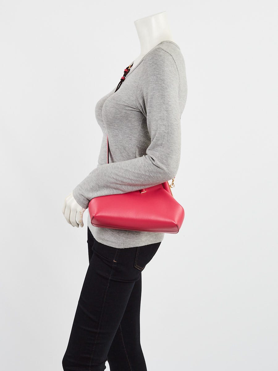 Fendi Bright Pink Calfskin Leather Small First Bag 8BP129