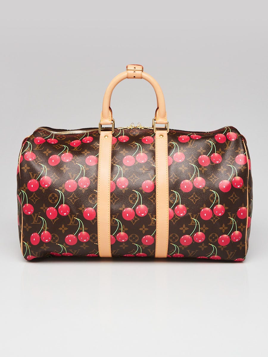 Louis Vuitton Limited Edition Monogram Cerise Keepall 45 Travel