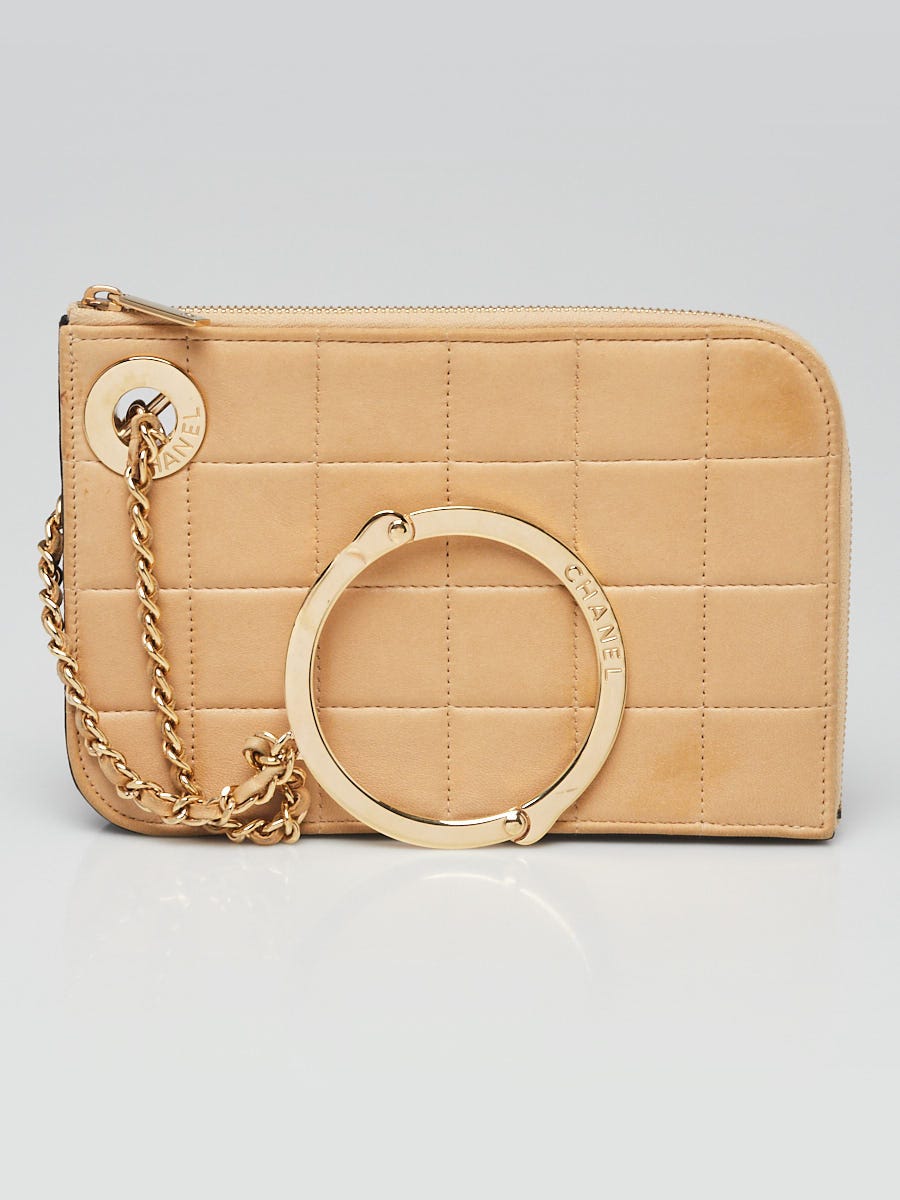 Gold wristlet clutch sale