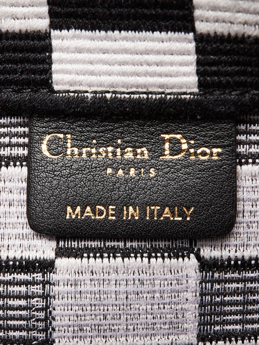 Christian Dior Black Checkerboard Canvas Book Tote Bag Christian Dior Black Checkerboard Canvas Book Tote Bag