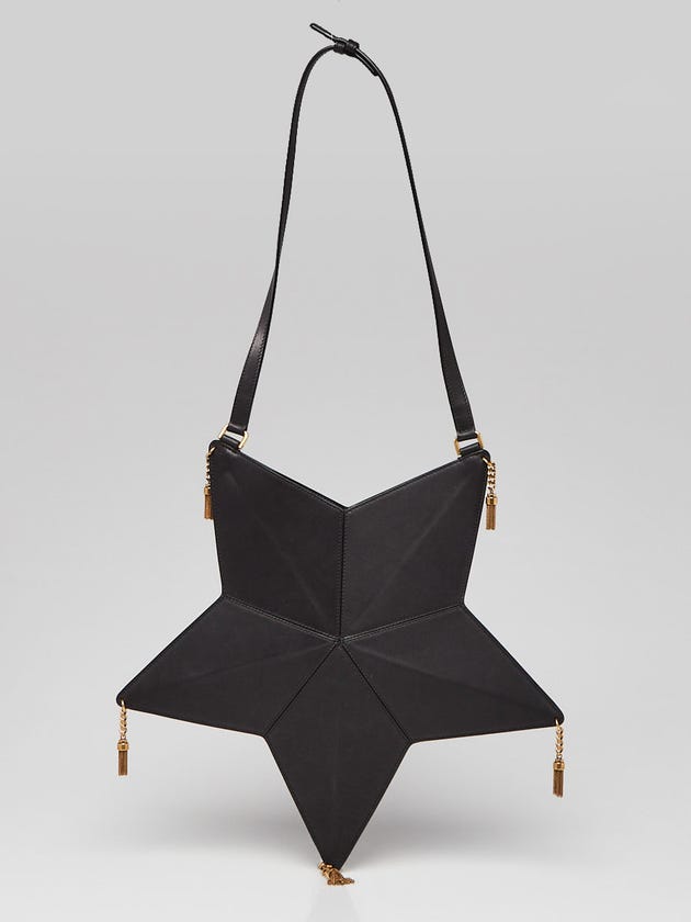 Yves Saint Laurent Black Leather Astro Star Bag